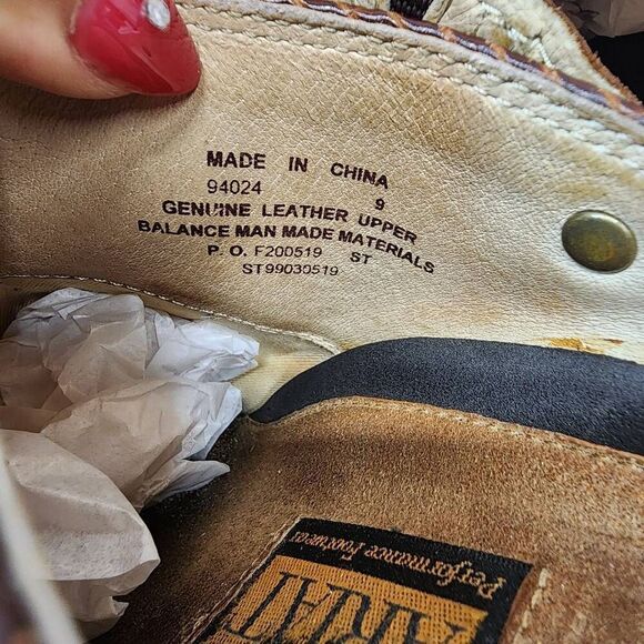 Ariat Women's 9 Brown Leather Woven Rattan Weave Slingback Clog Mules Comfort - Picture 6 of 9